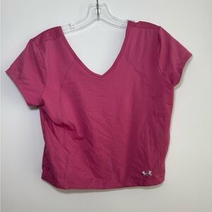 Under Armour Pink Crop Relaxed T-Shirt